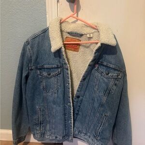 Levi's Classic Blue Jacket with Sherpa Collar